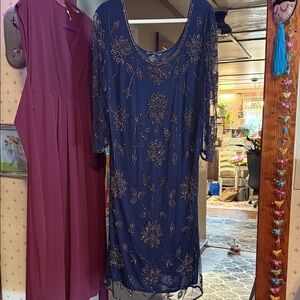 Gorgeous beaded cocktail dress from Pissaro Nights size 20W NEW